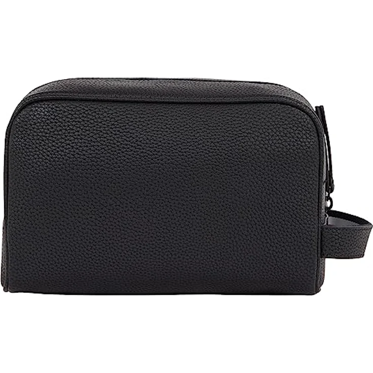 Tommy Hilfiger Herren Kulturbeutel Essential PU Washbag Kunstleder, Schwarz (Black), Einheitsgröße – Bild 2