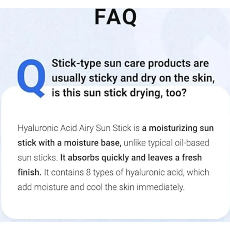Isntree Hyaluronic Acid Balsam, schützendes Feuchtigkeitsmittel, SPF 50+, 22 g – Bild 9
