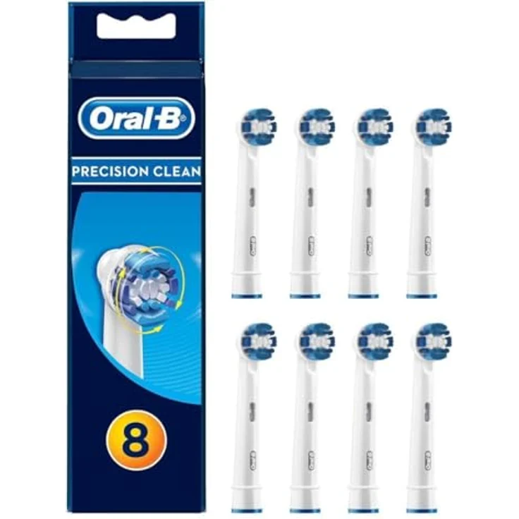 Oral-B Precision Clean Aufsteckbürsten für elektrische Zahnbürste, 8 Stück – Bild 2