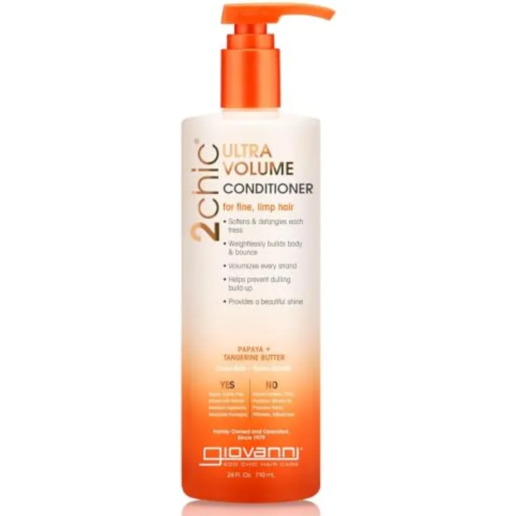 Giovanni 2chic Ultra-Volume Conditioner 710ml, volumenspendende Pflege für feines und dünnes Haar
