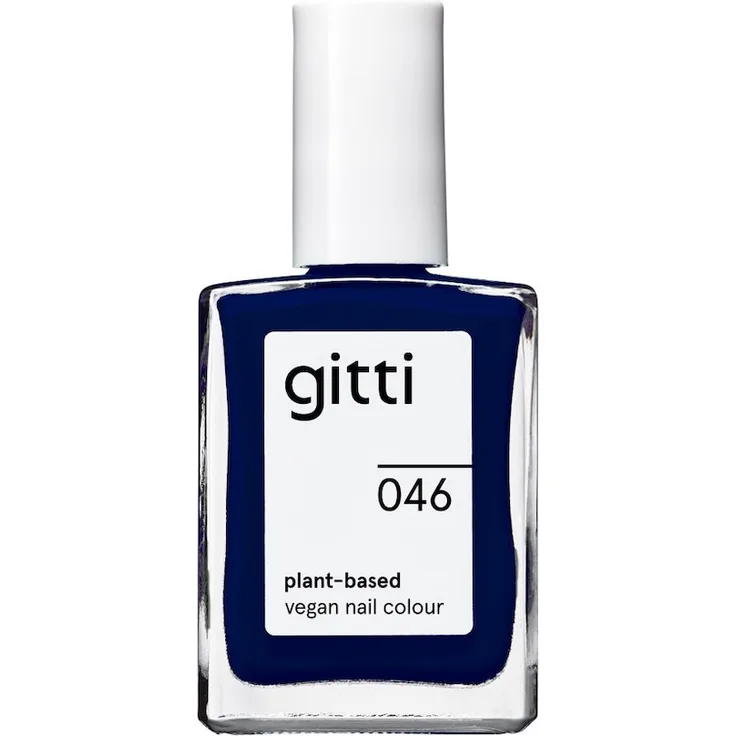 gitti no. 046 Nagellack, 15 ml, edles Mitternachtsblau, intensive Deckkraft, vegan, 23-free, schnell trocknend