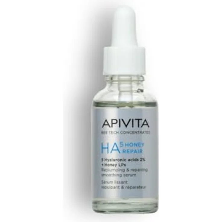 Apivita Bee Tech Concentrates HA5 Honey Repair Serum, Gesichtsserum mit Hyaluronsäure und honigbasierten Inhaltsstoffen, 30 ml