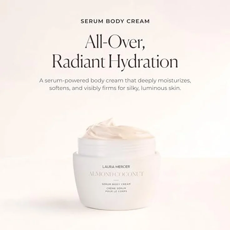 Laura Mercier Serum Body Cream, luxuriöse 200 ml Körpercreme mit feuchtigkeitsspendender Textur und Meeresalgen-Duft – Bild 2