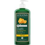 LOGONA Naturkosmetik Volumen Shampoo für natürlich volles Haar, Geeignet für feines Haar, Pflegendes Haarshampoo mit Bier und Bio Honig, 1 x 750 ml (Vorteilsgröße)