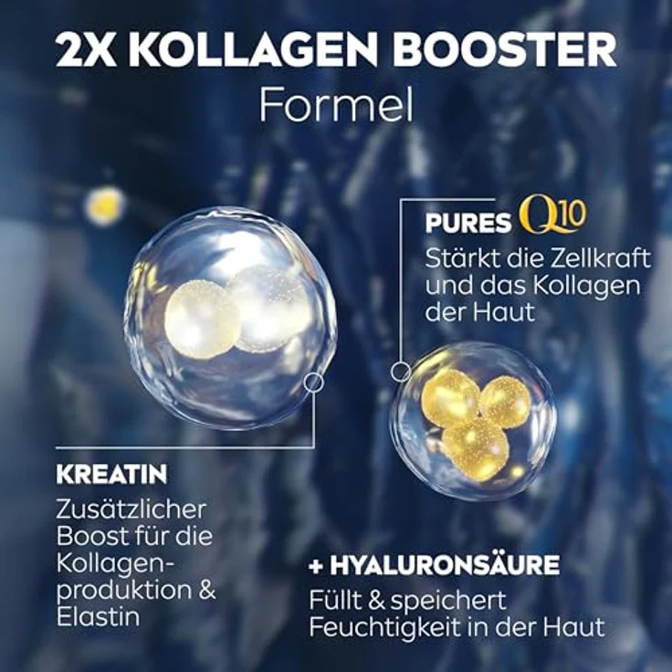 NIVEA Q10 Anti-Falten POWER Regenerierende Nachtpflege, straffende Gesichtspflege mit purem Q10, Kreatin & Hyaluronsäure, 50 ml – Bild 3