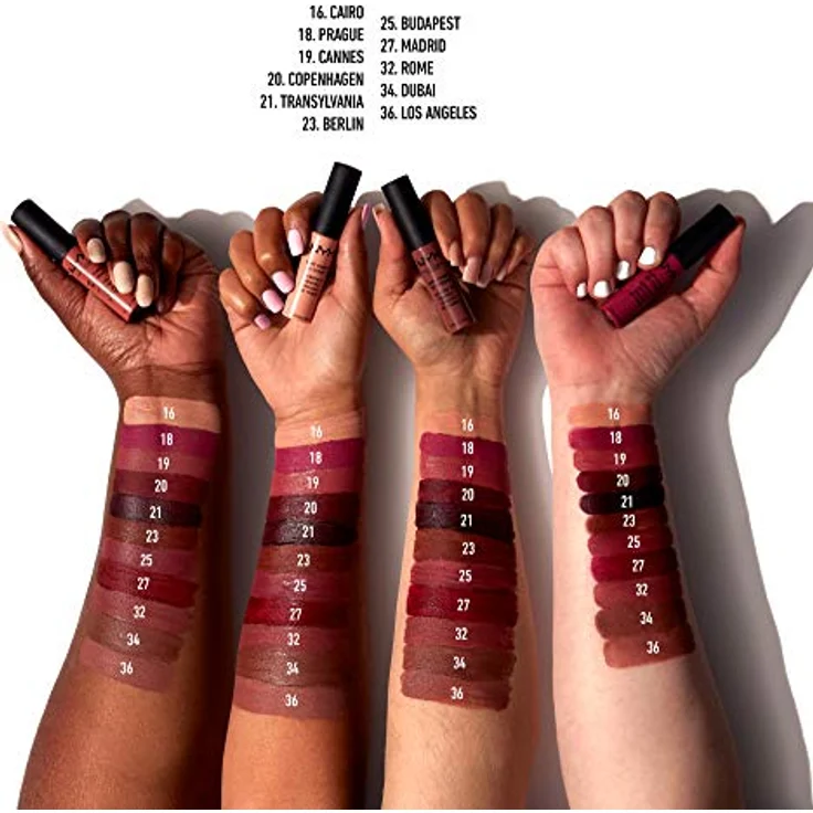 Nyx Professional Makeup Soft Matte Lip Cream, Cremiges Und Mattes Finish, Hochpigmentiert, Langanhaltend, Vegane Formel, Farbton: Prague 8 ml – Bild 5