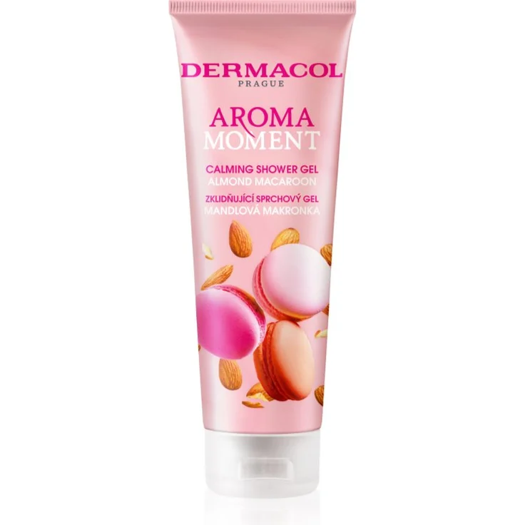 Dermacol Aroma Moment Almond Macaroon, beruhigendes Duschgel mit pflegendem Schaum, 250 ml
