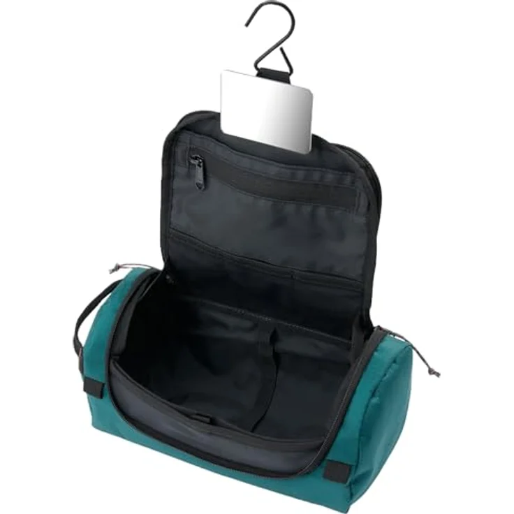 AEVOR Wash Pack, Kulturbeutel aus 100% recyceltem Polyester, wasserabweisend, 3L, Proof Evergreen, 26x14x13 cm – Bild 2