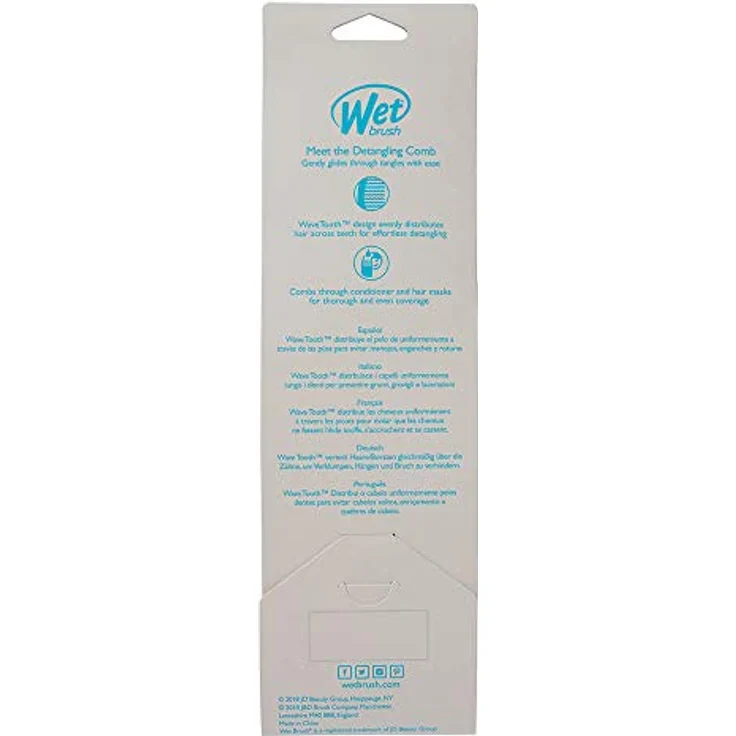 Wet Brush Entwirrungskamm, Intelliflex-Borsten für nasses und trockenes Haar, Unisex, Violett – Bild 3