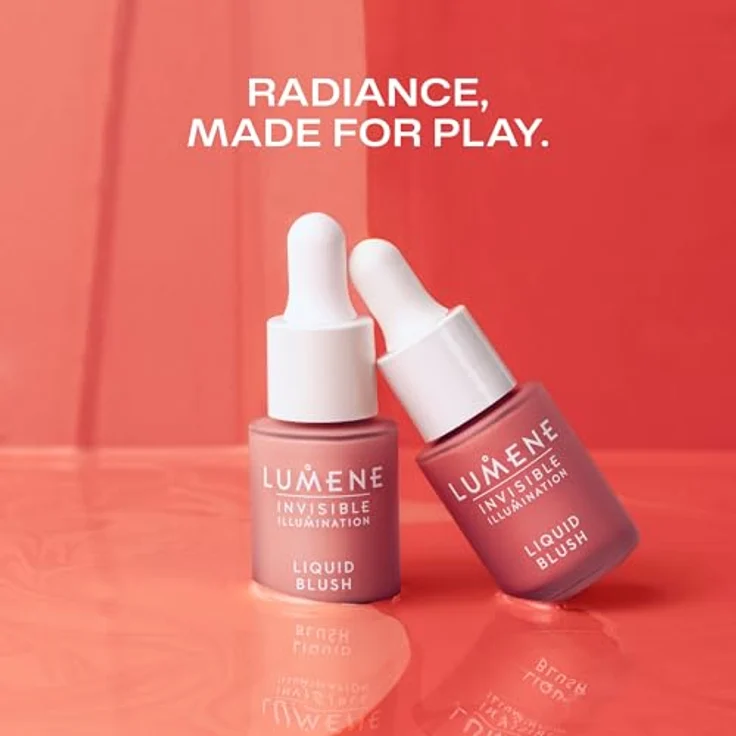 Lumene Invisible Illumination Flüssiges Rouge, Verjüngendes Blush in Farbton Wild Flower, 15 ml – Bild 4
