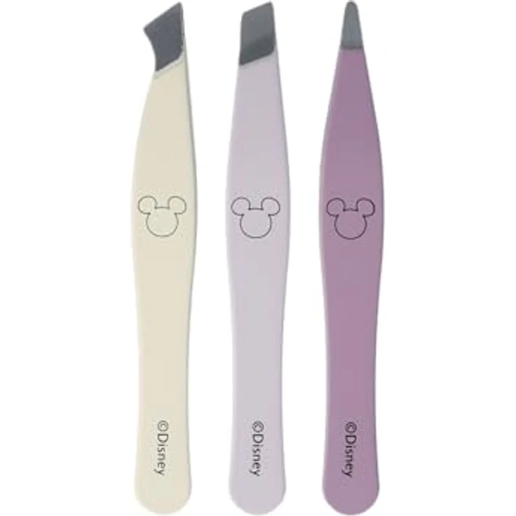PARSA Beauty Mini-Pinzettenset Disney Mickey Mouse, 3-teilig, bunt, aus Edelstahl, für Gesichtspflege – Bild 1