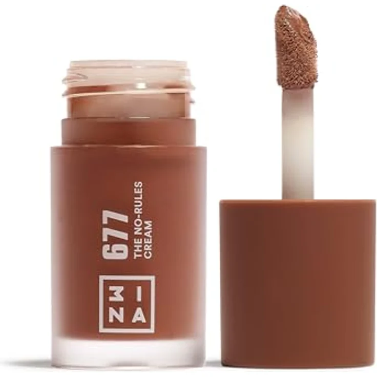 3INA The No-Rules Cream Blush, 8 ml in Dunkelbraun - Cremige Textur für Lippen, Wangen & Augenlider – Bild 1
