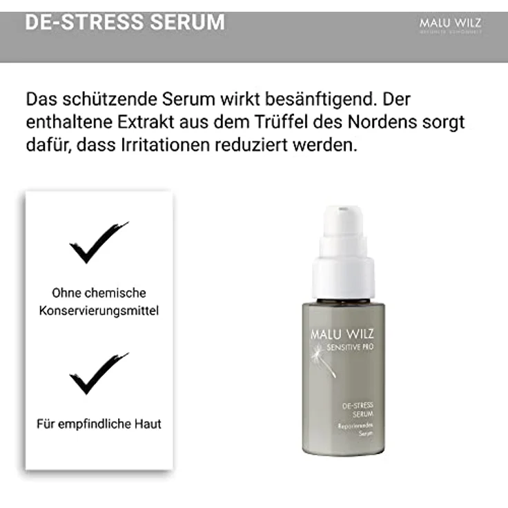Malu Wilz DE-Stress Serum 30 ml I Schützendes Gesichtsreinigungs-Serum mit Hyaluronsäure, Trüffel-Extrakt & Ectoin – Bild 5
