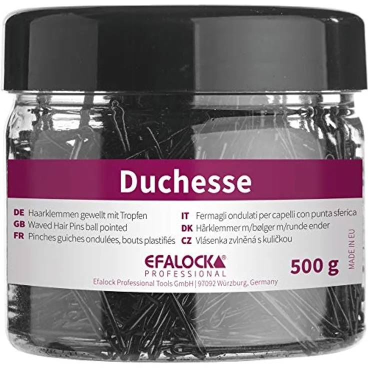Efalock Professional Duchesse Haarklemmen, 5 cm, gold, 1er Pack, (1x 500g) – Bild 1