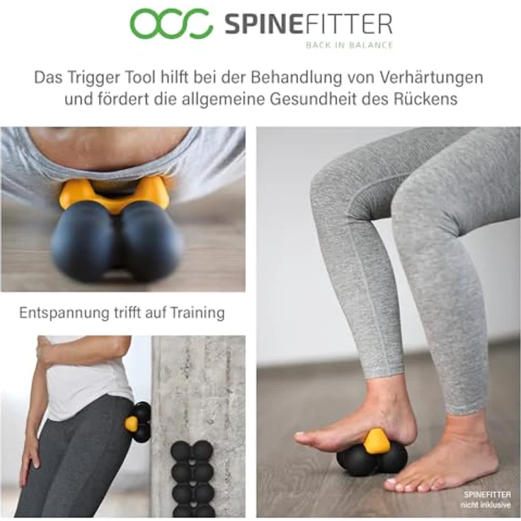 SISSEL SPINEFITTER® Trigger Tool, Massagegerät zur gezielten Lockerung von Triggerpunkten, melonengelb – Bild 7