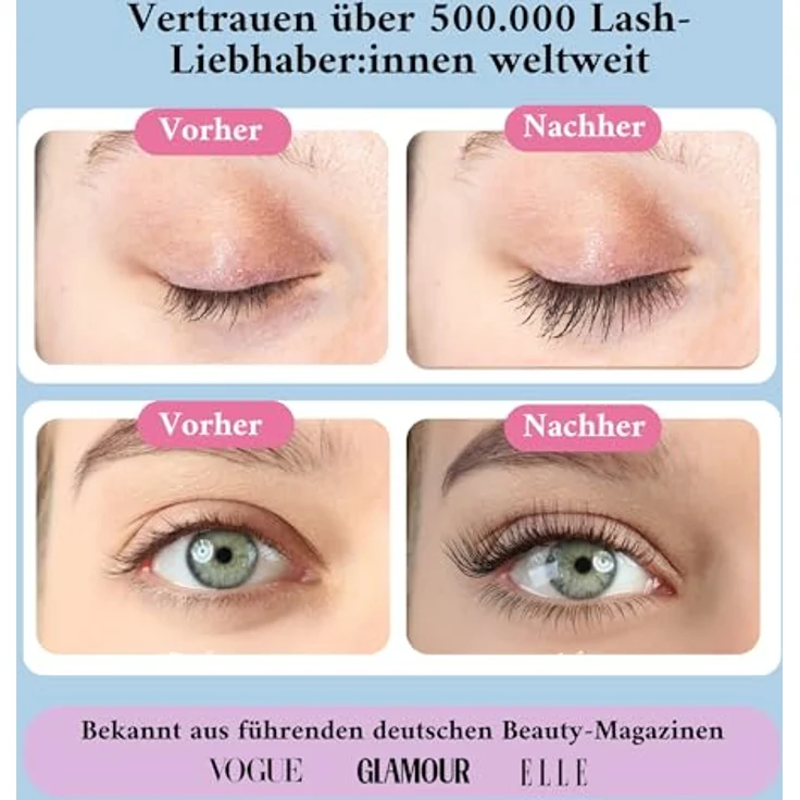 JEUXLORÉ Superlative Lash Wimpernserum & Augenbrauen Serum, 3 ml - Testsieger für besseres Wachstum von Wimpern & Brauen, dermatologisch getestet, tierversuchsfrei – Bild 3