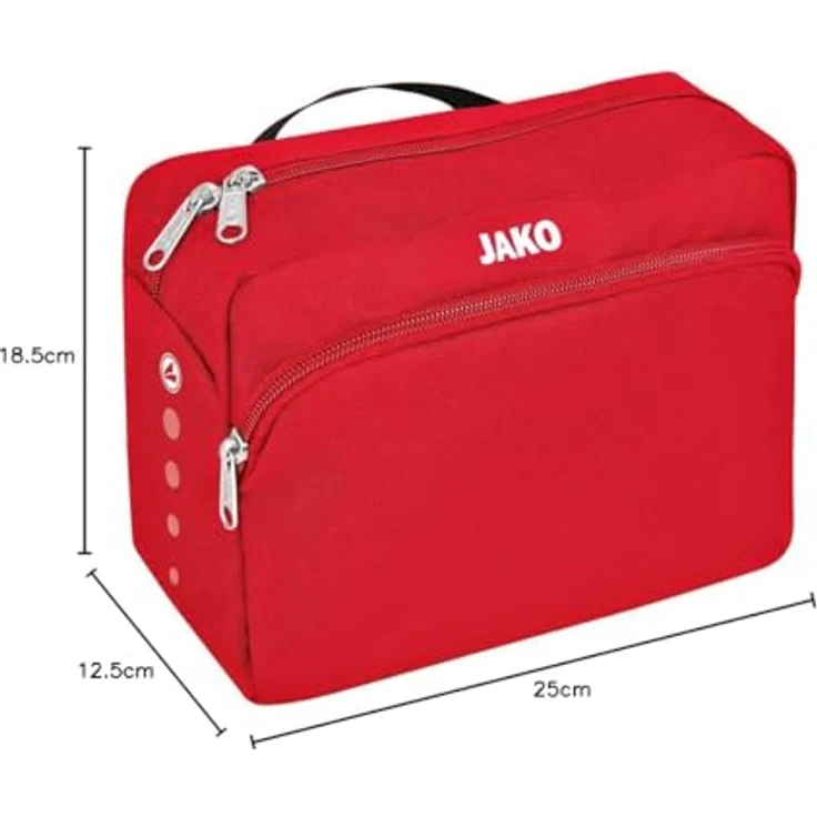 JAKO Unisex Classico Kulturbeutel, rot, One size – Bild 3