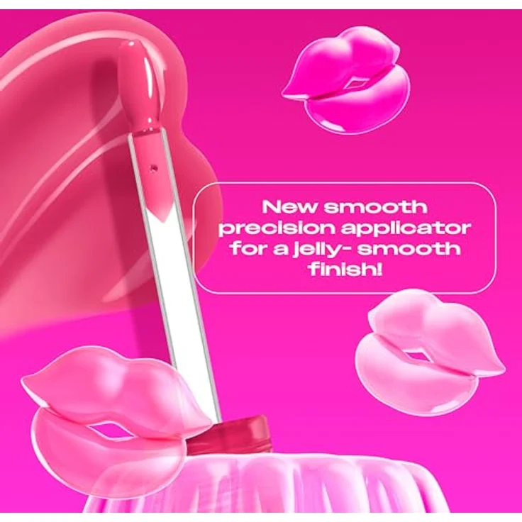 NYX PROFESSIONAL MAKEUP Jelly Job Peptide Infused Jelly Gloss, voluminöser Glanz für hochglänzende Lippen, Jelly Jammin' – Bild 4