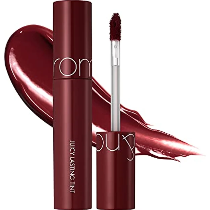 rom&nd Saftige dauerhafte Tönung 5,5g, hochpigmentierter Lippenstift mit langanhaltender Farbformel, 21 DEEP SANGRIA – Bild 1