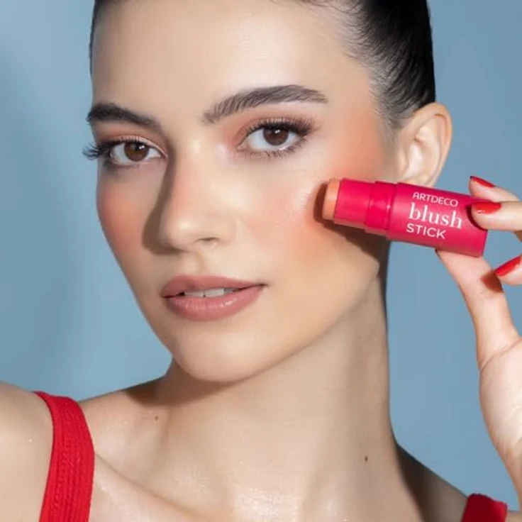 Artdeco Blush Stick, Creme-Rouge für natürliche Wangenfarbe, praktische Handtaschenformat, 4,5 g – Bild 3