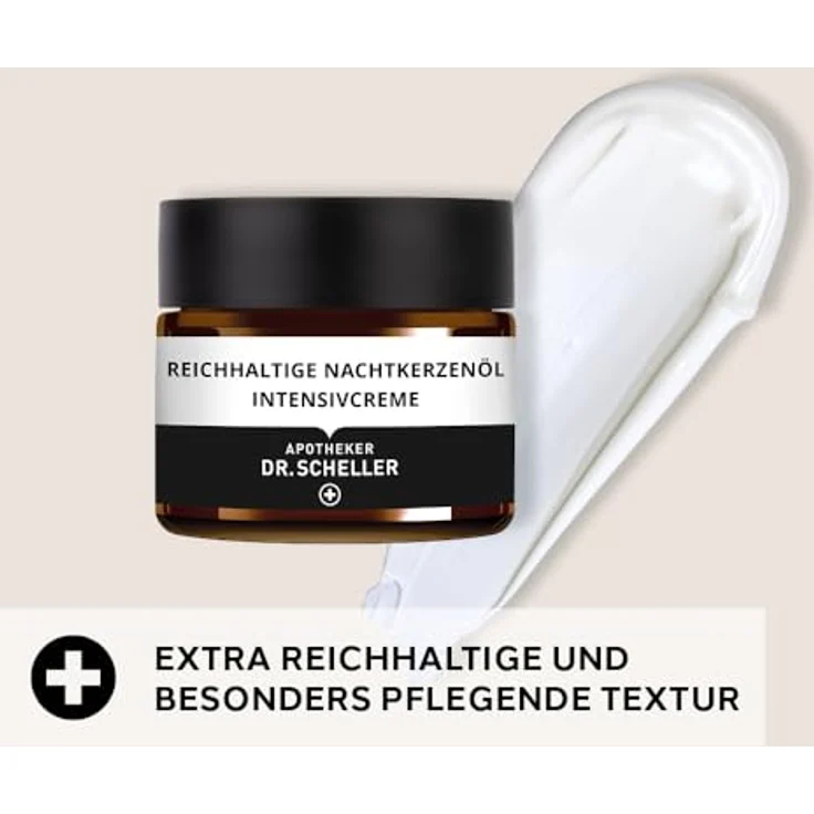 DR. SCHELLER Reichhaltige Nachtkerzenöl Intensivcreme, 50 ml, dermatologisch getestet, zertifizierte Naturkosmetik, vegan, schützende Pflege für beanspruchte Haut – Bild 4