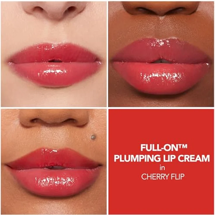 Buxom FULL-ON™ PLUMPING LIP CREAM GLOSS, Lippencreme mit voluminisierendem Effekt, Farbton Cherry Flip, 4,2 g – Bild 2