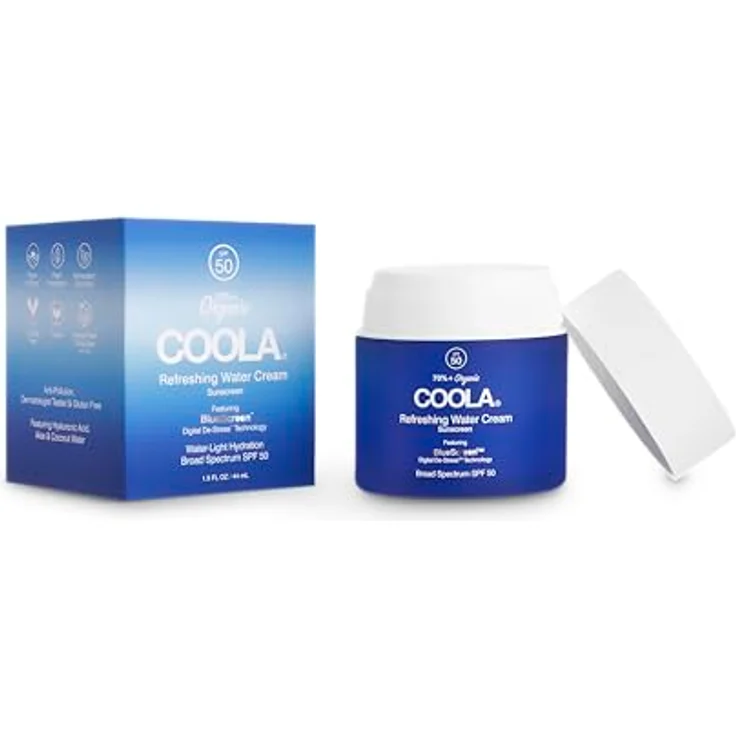 COOLA Refreshing Water Cream SPF 50, Gesichtscreme mit Hyaluronsäure und Kokoswasser, 50 ml – Bild 3