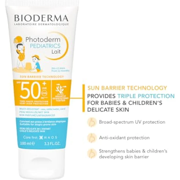 BIODERMA Photoderm Children's Milk SPF50+ 100 ml, Kindersonnencreme – Bild 3