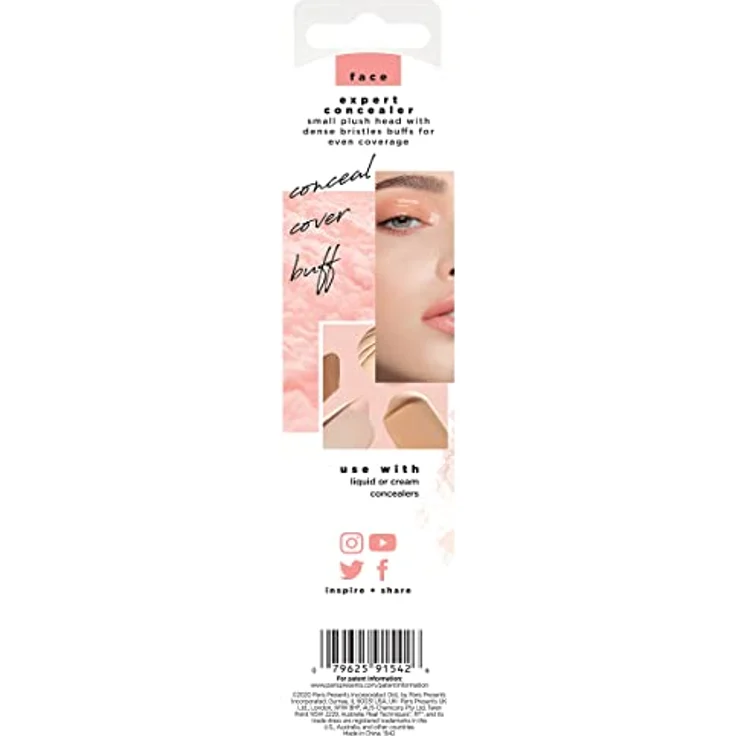 Real Techniques Expert Concealer Brush Make-up Pinsel, Concealer, geeignet für Concealer, Dekorative Kosmetik Make-up Accessoires – Bild 6