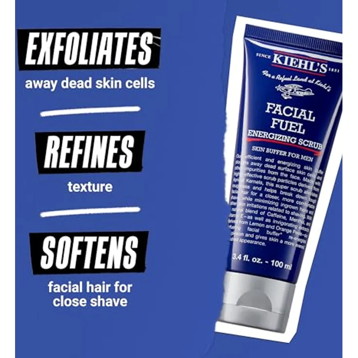 Kiehl's Herrenpflege Facial Fuel Energizing Scrub 100 ml, Textur: Peeling, für Herren empfohlen – Bild 5