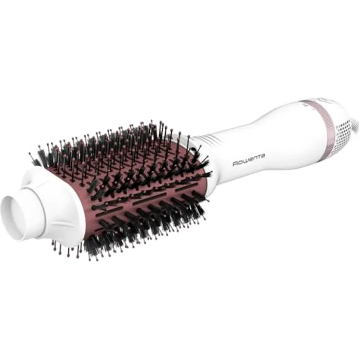Rowenta CF6135F0, Warmluftbürste mit Keramikbeschichtung, 800 Watt, drei Temperaturstufen, Ionen-Technologie zur Frizz-Reduzierung