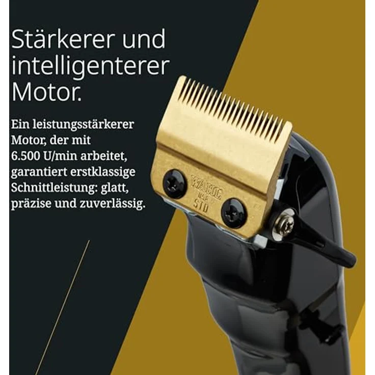 Wahl Cordless Magic Clip, Haarschneidemaschine für optimales Blending, kabellos und kabelgebunden, leistungsstarker Motor 6500 U/min, schwarz – Bild 4