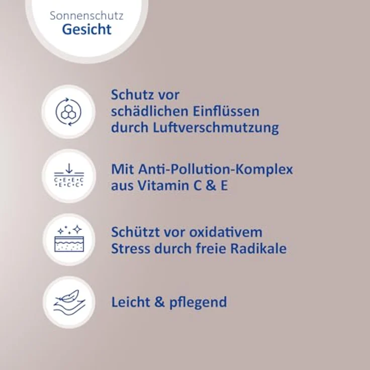 Ladival Antioxidativ Sonnencreme Gesicht LSF 30, Pflege mit Anti-Pollution-Komplex, Vitamin C und E, 4-fach Zellschutz, schweißresistent, UVA- und UVB-Schutz, 50ml – Bild 4