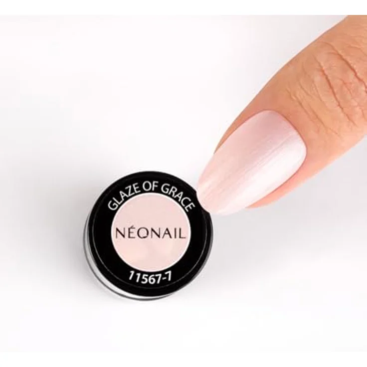 NÉONAIL UV Nagellack 7,2 ml - Glaze of Grace - Perle - Cremweiß mit sanftem rosa Schimmer, langanhaltend bis zu 21 Tage, für Gel-Nägel und Nageldesign – Bild 3