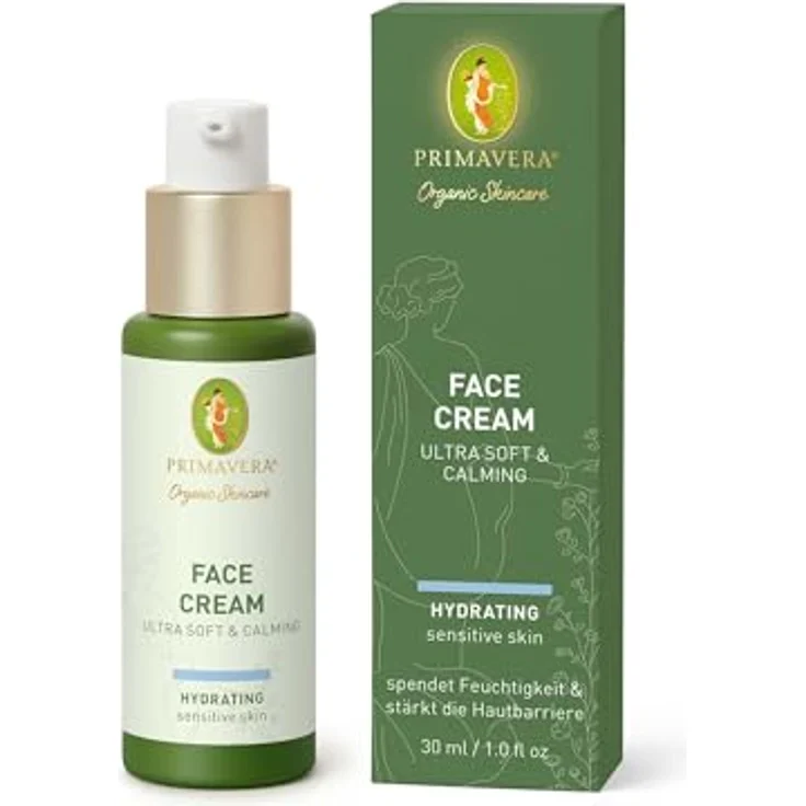 PRIMAVERA Face Cream - Ultra soft & Calming 30 ml - Naturkosmetik - Einzigartige Gesichtscreme für sensible und normale Haut - vegan – Bild 2