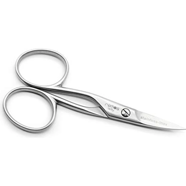 REMOS Nagelschere Linkshand, 9.5 cm Edelstahl [INOX], für Fingernägel und dünne Fußnägel, gebogene Klinge, nachstellbar – Bild 2