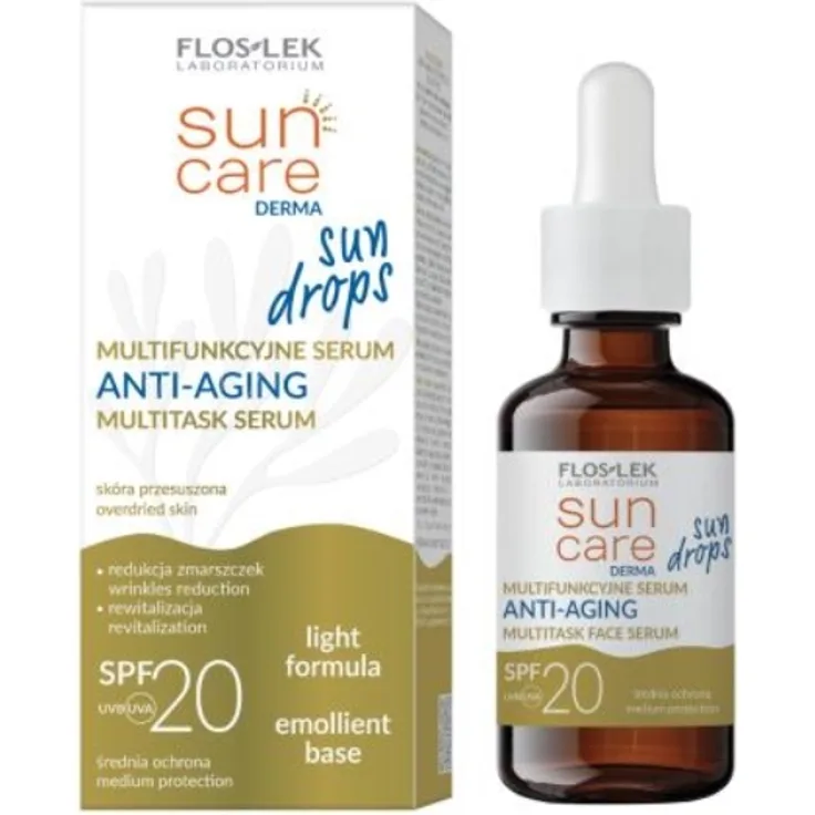 Rio Derma SUN DROPS, Multifunktionales ANTI-AGING Serum LSF 20, 30ml – UV-Schutz, hydratisierend, schnell einziehend