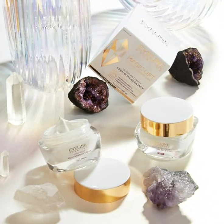 Eveline Cosmetics Magic Lift Verjüngende Nacht-Lifting-Creme, 12% Aktivkomplex für reife Haut, Anti-Aging Pflege mit Diamant-Essenz und Multipeptiden – Bild 2