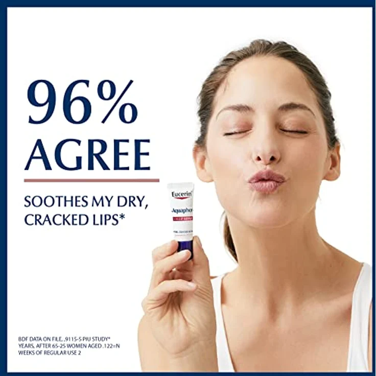 Eucerin Lippenbalsam Aquaphor Réparateur Lèvres 10 ml mit feuchtigkeitsspendender Wirkung für trockene Lippen – Bild 3