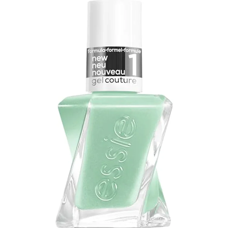 essie langanhaltender Nagellack mit glänzendem Finish, Maniküre ohne UV-Licht, Gel Couture, Farbe: Nr. bling it 551, Grün, 1 x 13,5 ml – Bild 1