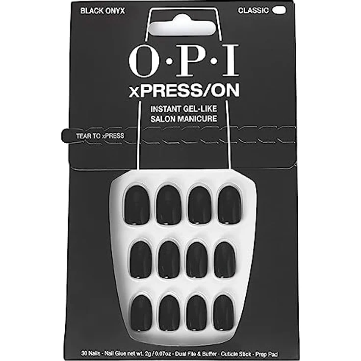 OPI xPRESS/ON künstliche Fingernägel Lady in Black 30 St. – Bild 1