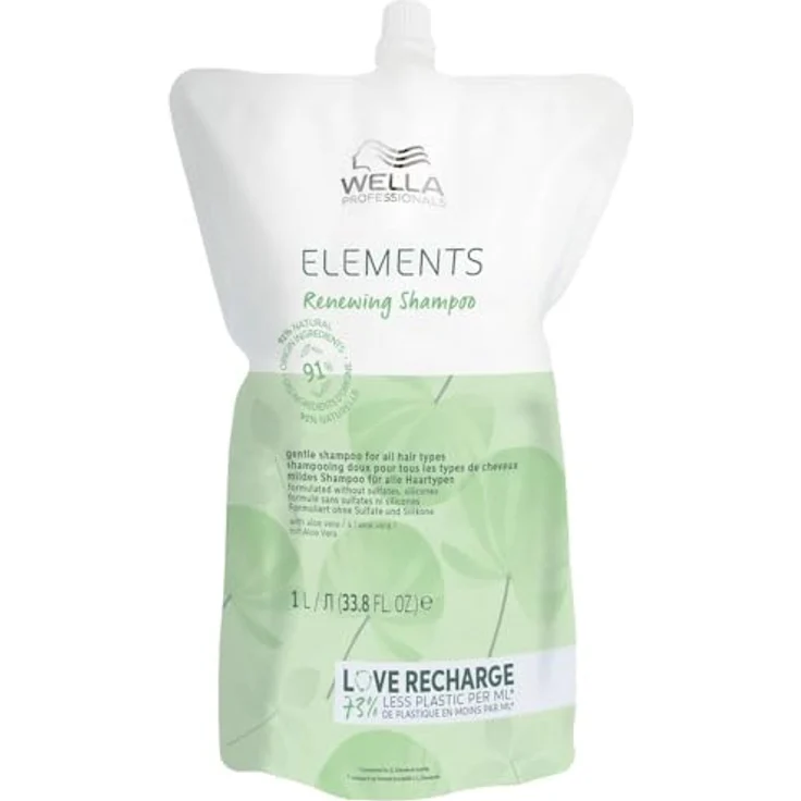 Wella Elements Renewing Shampoo, mit Aloe Vera und Vitamin E, 250ml – Bild 1