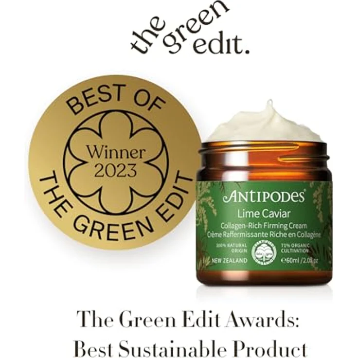 Antipodes Lime Caviar, Gesichtscreme mit kollagenreicher Formel, straffend und revitalisierend, 60 ml – Bild 5