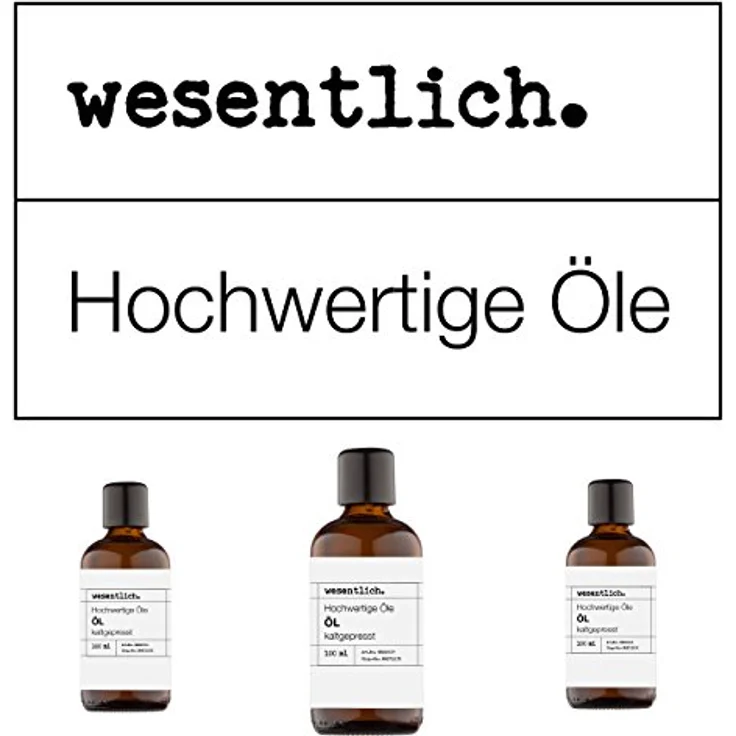 wesentlich. Rizinusöl kaltgepresst 250ml - 100% reines Rizinusöl - für Haut und Haare, Wimpern und Augenbrauen – Bild 2
