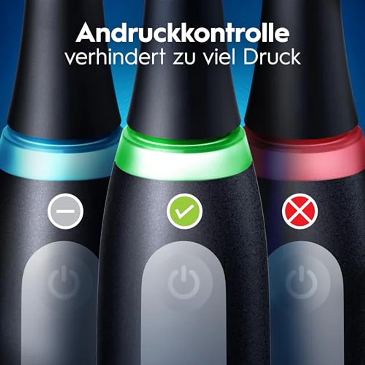 Braun Oral-B iO Series 3 Plus Edition, Elektrische Zahnbürste mit 3 Aufsteckbürsten, 3 Putzmodi, Schwarz – Bild 5
