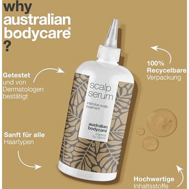Kopfhautpflege Serum mit Teebaumöl 500 ml by Australian Bodycare - Leave-In Kopfhautpflege bei trockener, juckender Kopfhaut, - Kopfhaut Serum bri Schuppenflechte, Ekzeme, Neurodermitis, Psoriasis – Bild 4