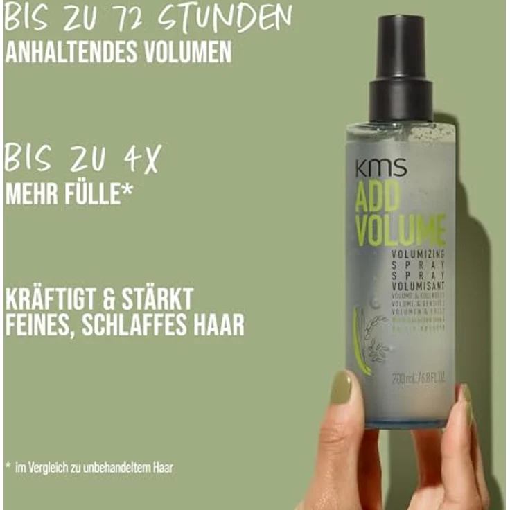 KMS Addvolume Volumizing Spray, Haarspray für Damen mit 70% mehr Volumen, 200 ml – Bild 4