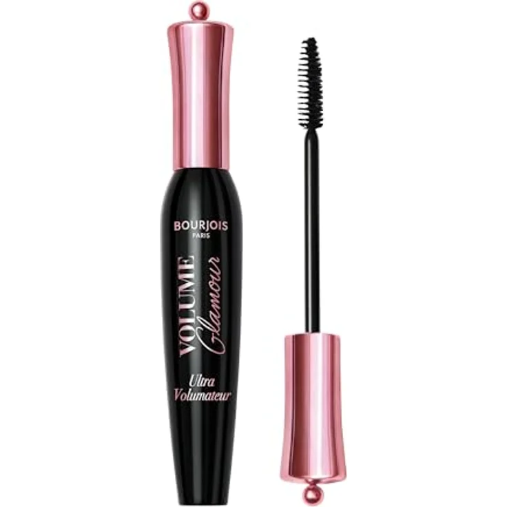 Bourjois Mascara Volume Glamour Schwarz, sofortiges Volumen, intensiv schwarze Pigmente, 12 ml