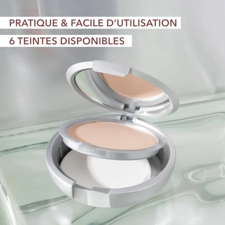 T.LeClerc Foundation Compact Puder 02 Hafer, 8 g – 2-in-1-Grundierung mit langer Haltbarkeit – mattiert den Teint – Vegan – 98 % Inhaltsstoffe natürlichen Ursprungs – Bild 3