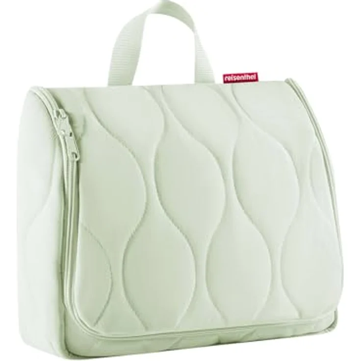 REISENTHEL® toiletbag XL puffer iced matcha, geräumige Kosmetiktasche aus pflegeleichtem Polyamid mit 4l Fassungsvermögen, inklusive Haken und Spiegel – Bild 1